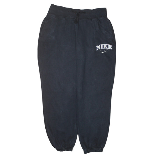 Womens UK Size M Nike Regular Fit Sweatpants Black Trousers