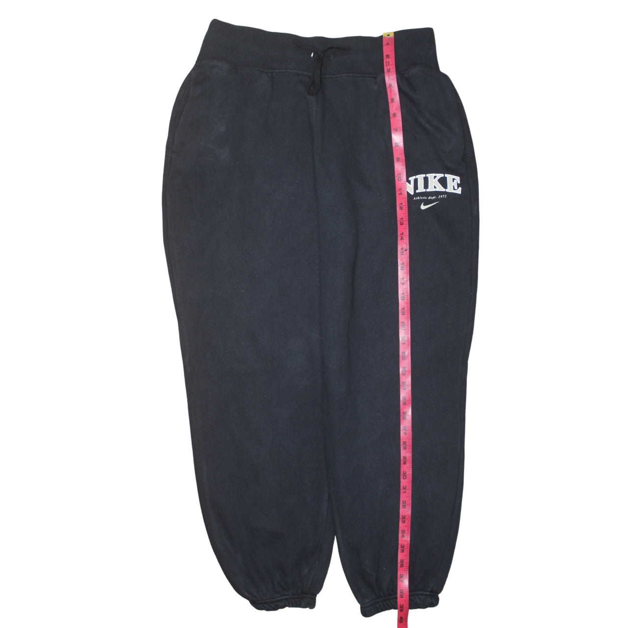 Womens UK Size M Nike Regular Fit Sweatpants Black Trousers