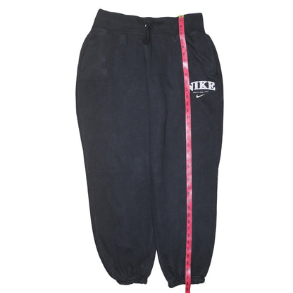 Womens UK Size M Nike Regular Fit Sweatpants Black Trousers