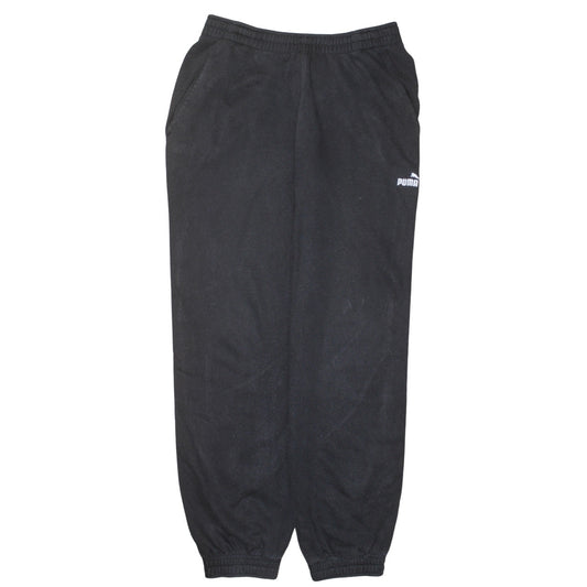Womens UK Size M PUMA Regular Fit Jogger Black Trousers