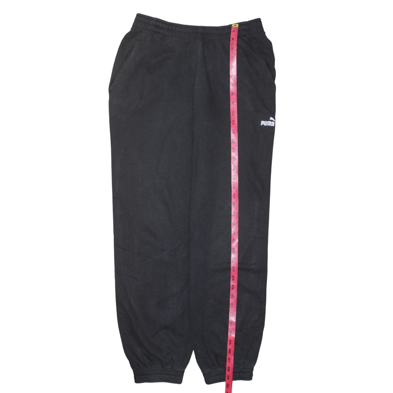 Womens UK Size M PUMA Regular Fit Jogger Black Trousers
