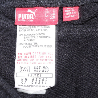 Womens UK Size M PUMA Regular Fit Jogger Black Trousers