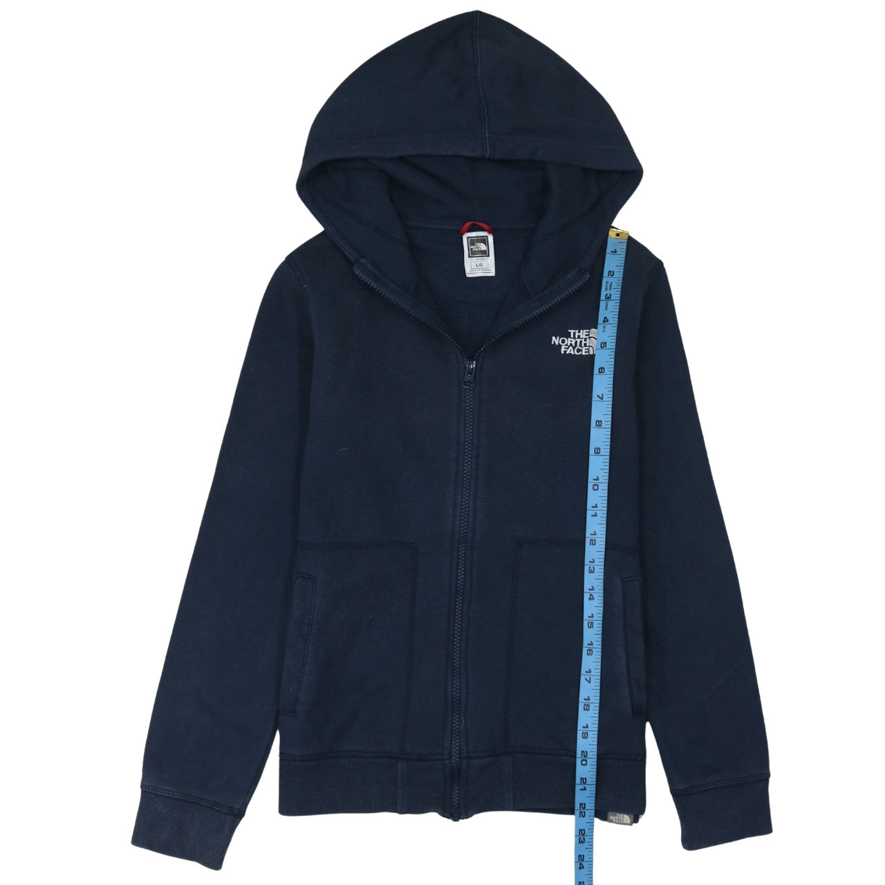 Boys UK Size 14-15 Years The North Face Blue Full Zip Hoodie