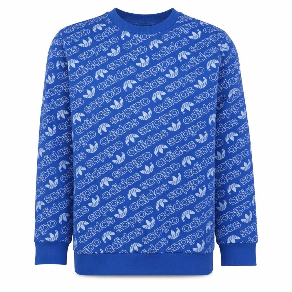 Mens UK Size S adidas Blue Pullover Sweatshirt