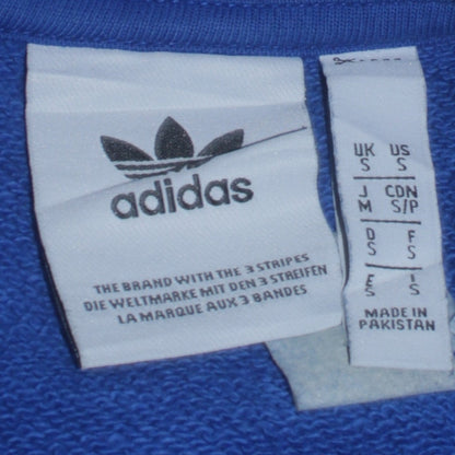 Mens UK Size S adidas Blue Pullover Sweatshirt