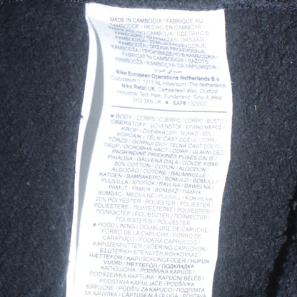 Mens UK Size M Nike Black Pullover Hoodie