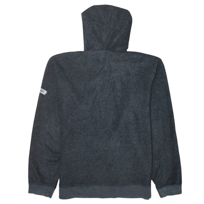 Gap Men Grey Pullover Hoodie M Logo Fleece Sweatshirt