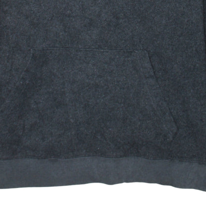 Gap Men Grey Pullover Hoodie M Logo Fleece Sweatshirt