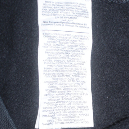 Mens UK Size M Nike Black Pullover Hoodie