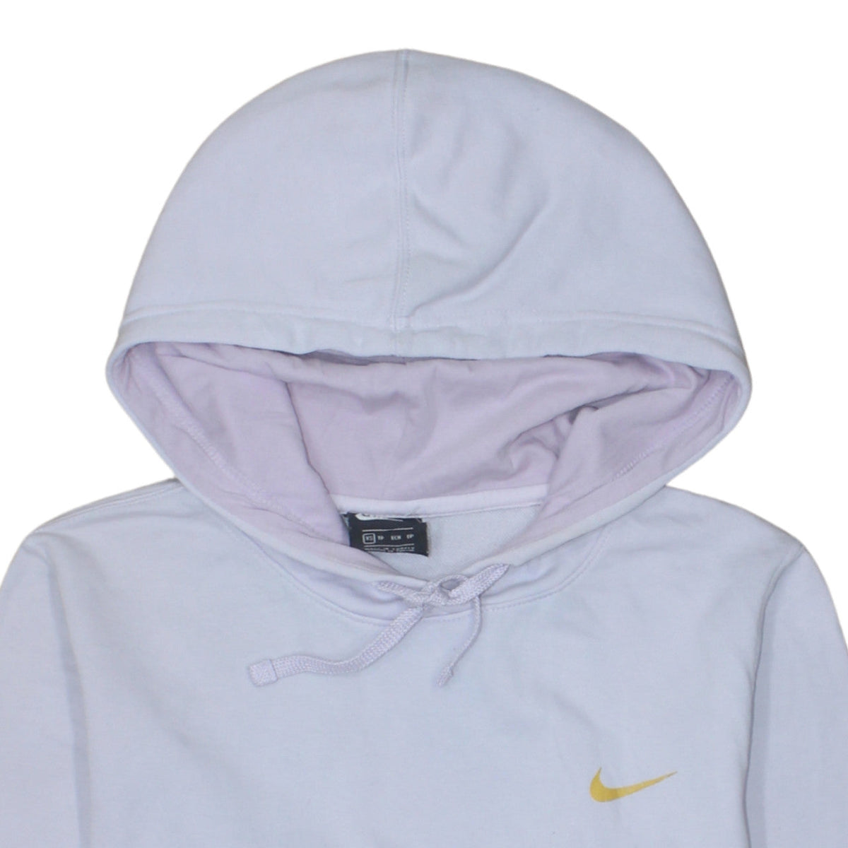 Womens UK Size XS Nike White Pullover Hoodie