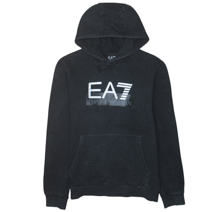 Mens UK Size L Emporio Armani Black Pullover Hoodie