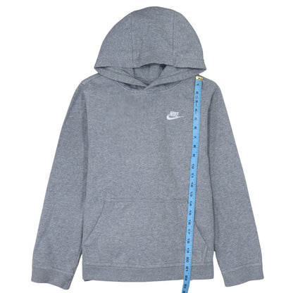 Nike Boys Grey Pullover Hoodie XL (158-170cm) Classic Logo Sweatshirt