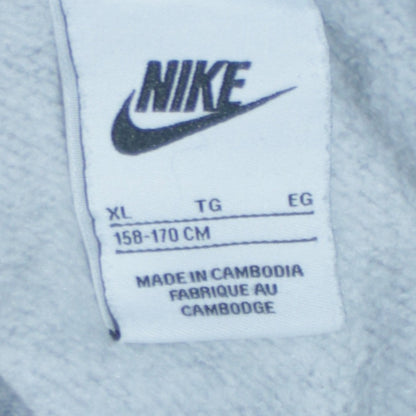 Nike Boys Grey Pullover Hoodie XL (158-170cm) Classic Logo Sweatshirt