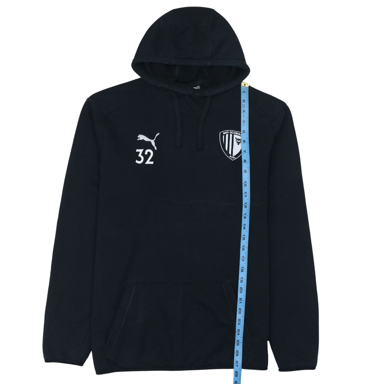 Mens UK Size L PUMA Black Pullover Hoodie