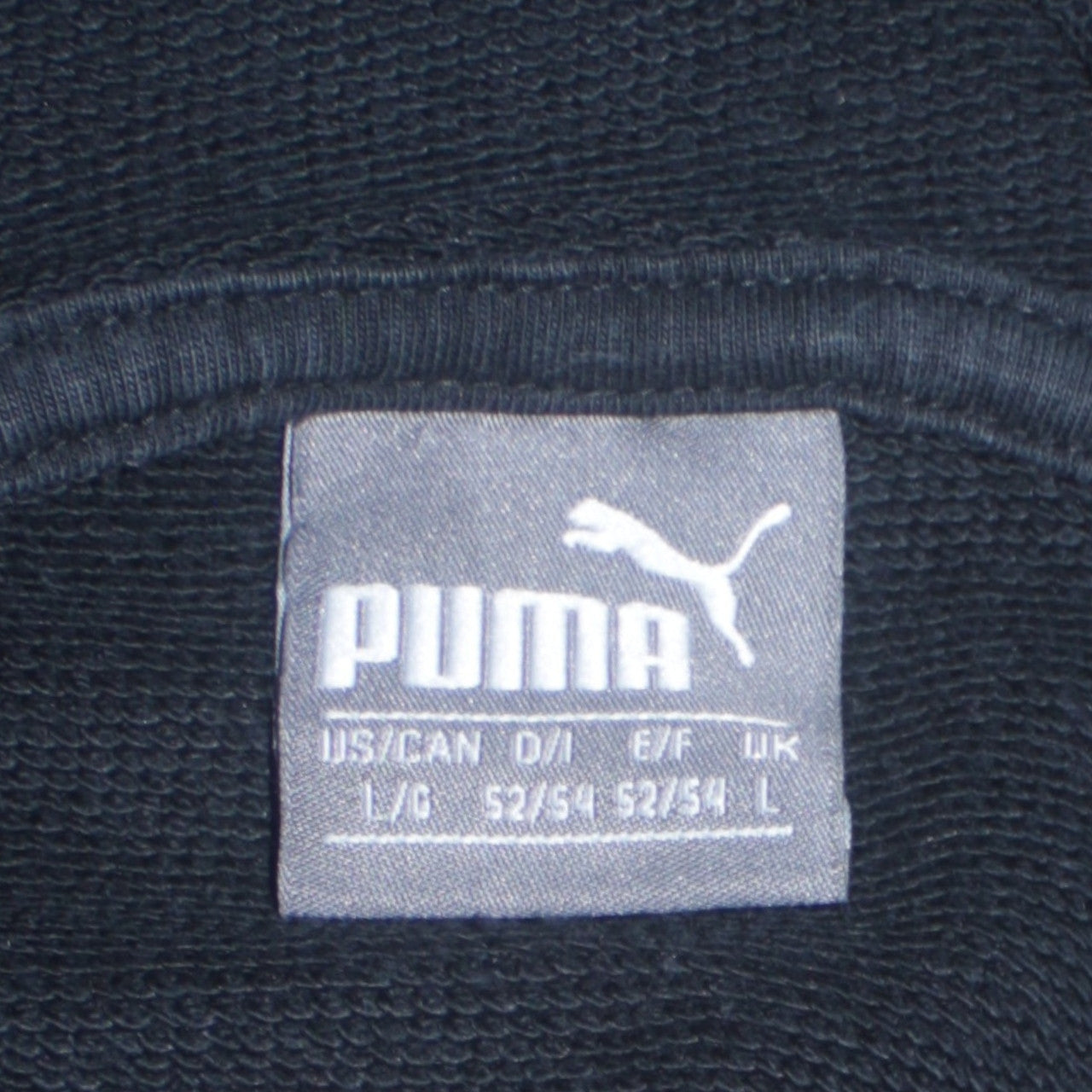 Mens UK Size L PUMA Black Pullover Hoodie
