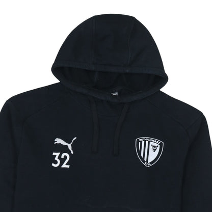 Mens UK Size L PUMA Black Pullover Hoodie