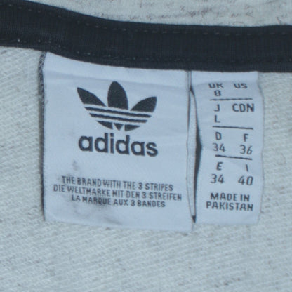 Womens UK Size 8 adidas Grey Full Zip Hoodie