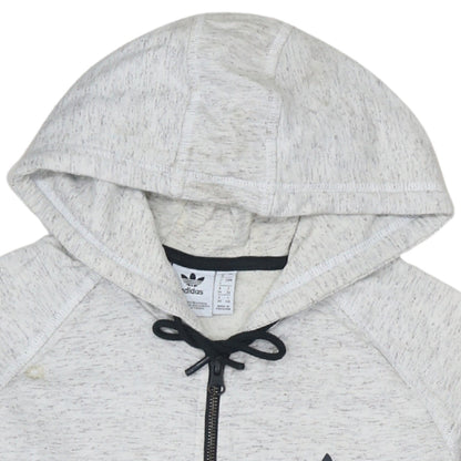 Womens UK Size 8 adidas Grey Full Zip Hoodie