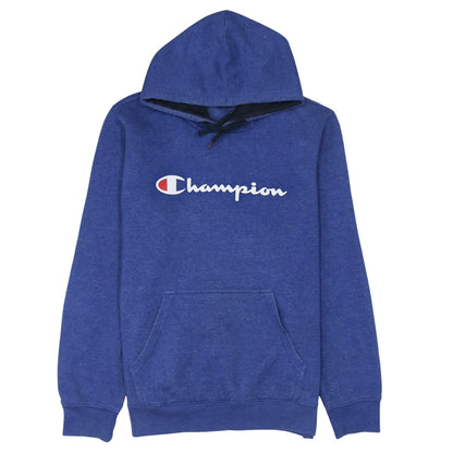 Mens UK Size L Champion Blue Pullover Hoodie