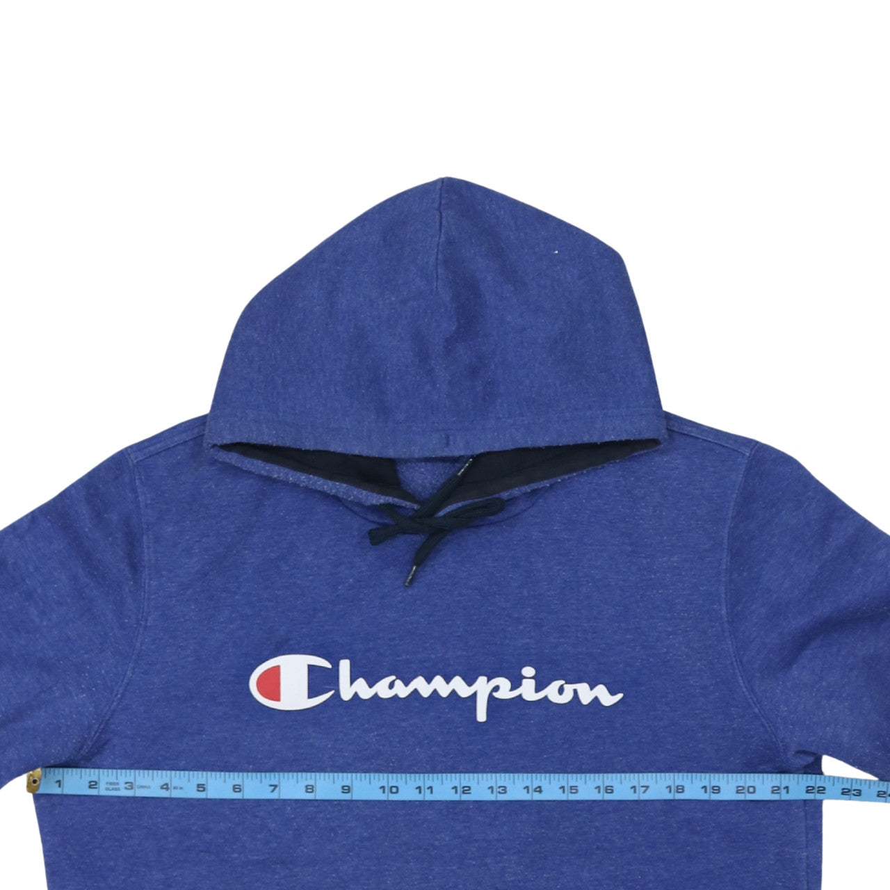 Mens UK Size L Champion Blue Pullover Hoodie
