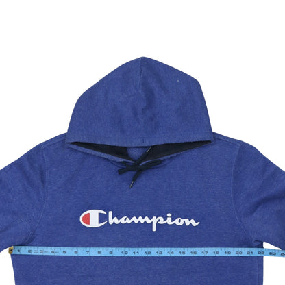 Mens UK Size L Champion Blue Pullover Hoodie