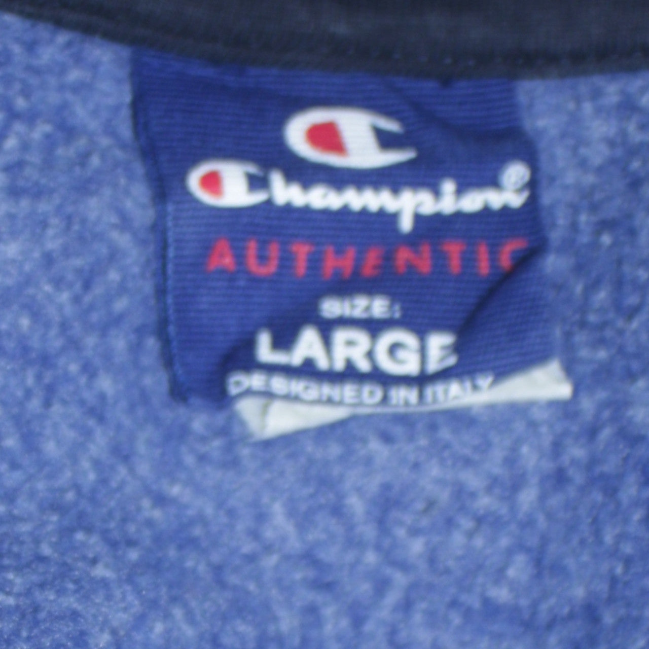 Mens UK Size L Champion Blue Pullover Hoodie