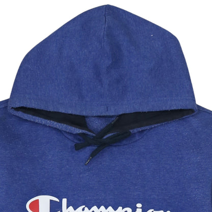 Mens UK Size L Champion Blue Pullover Hoodie