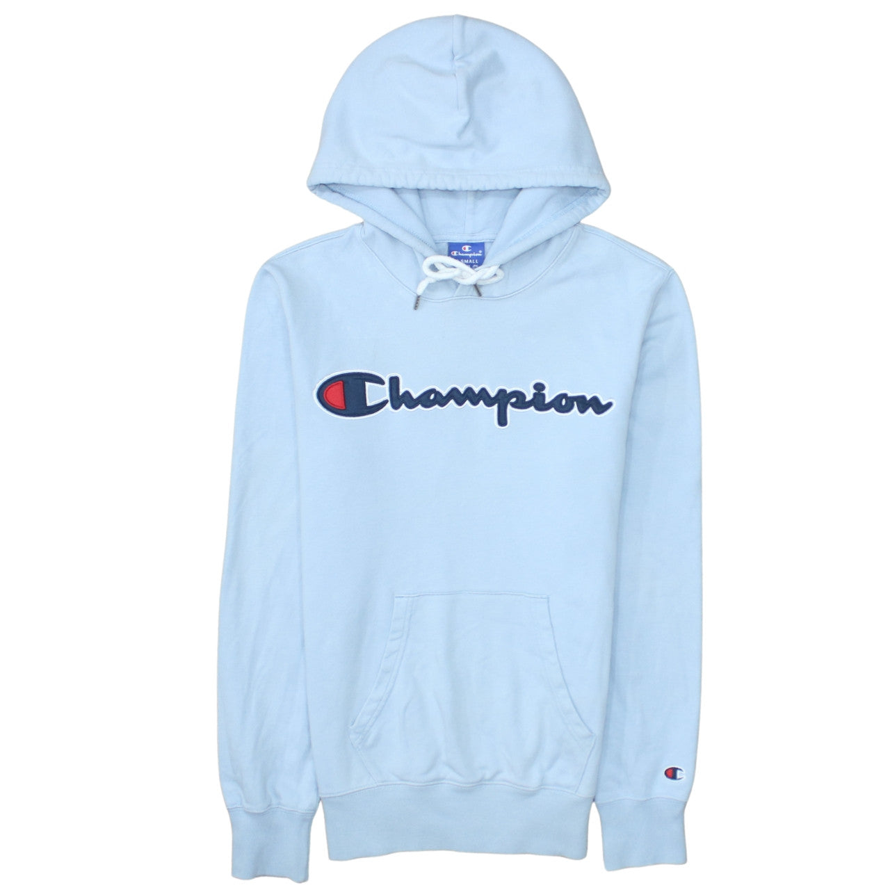 Mens UK Size XS Champion Blue Pullover Hoodie