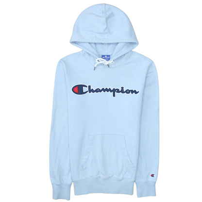 Mens UK Size XS Champion Blue Pullover Hoodie