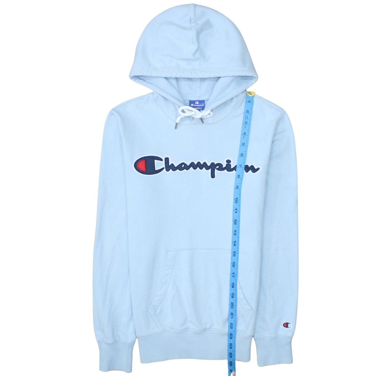 Mens UK Size XS Champion Blue Pullover Hoodie