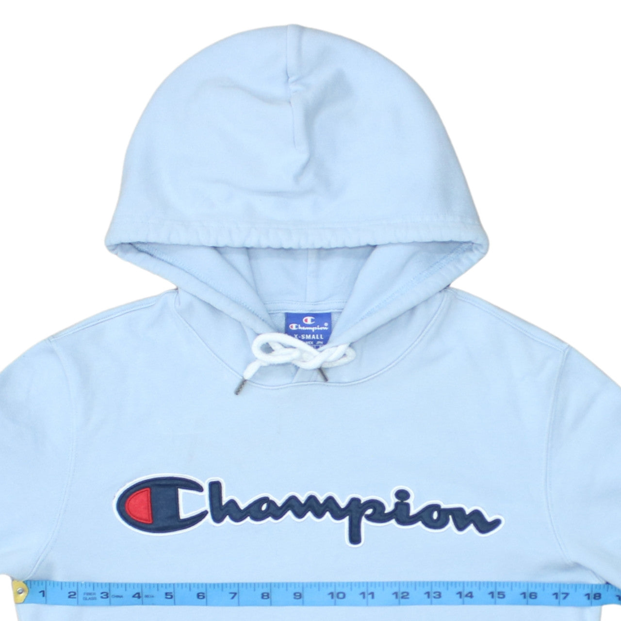 Mens UK Size XS Champion Blue Pullover Hoodie