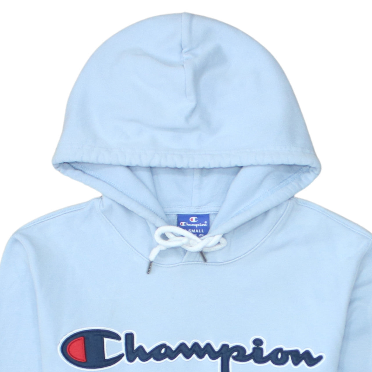 Mens UK Size XS Champion Blue Pullover Hoodie