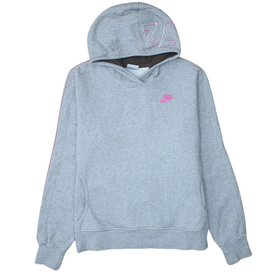 Womens UK Size L Nike Grey Pullover Hoodie