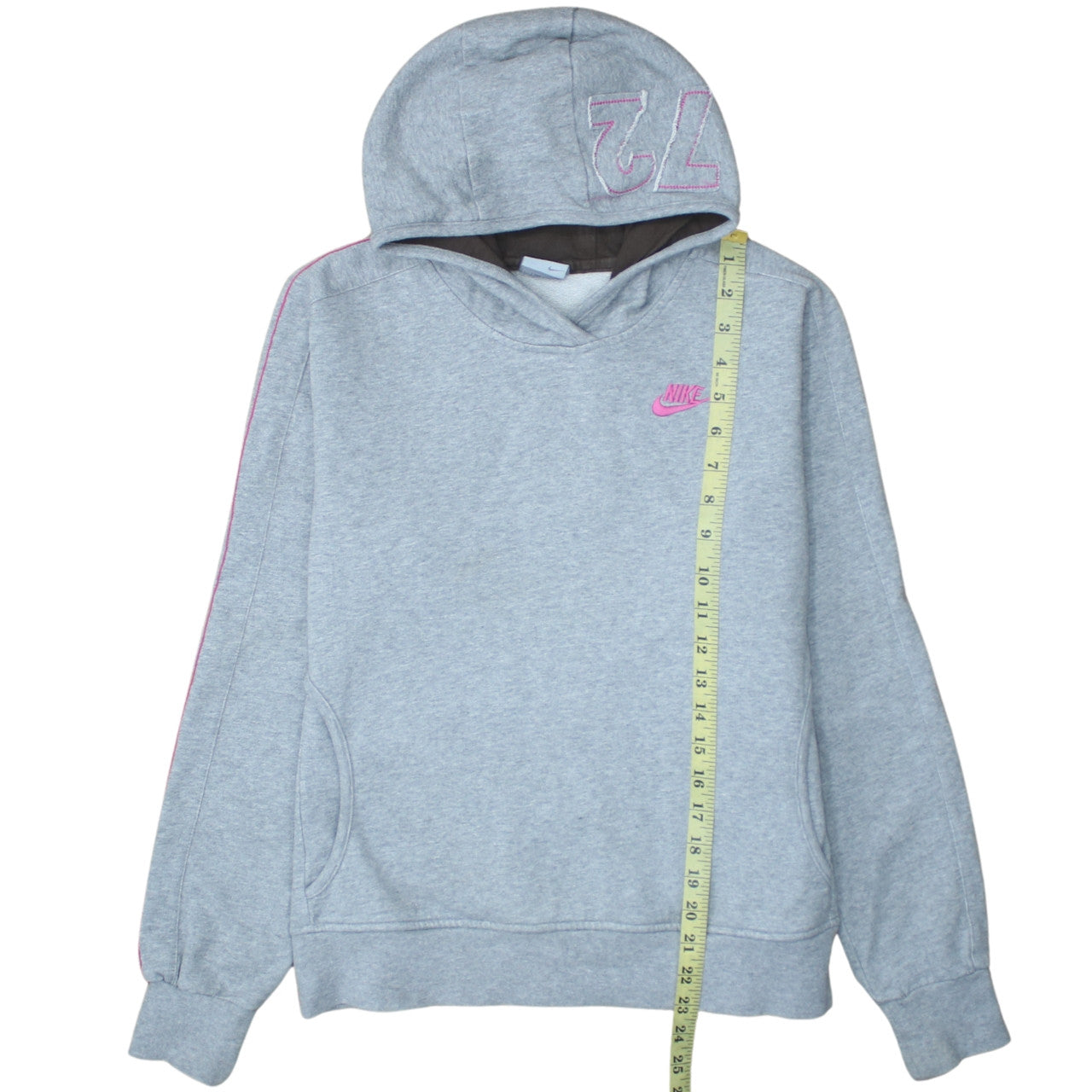 Womens UK Size L Nike Grey Pullover Hoodie