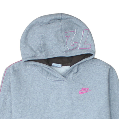 Womens UK Size L Nike Grey Pullover Hoodie
