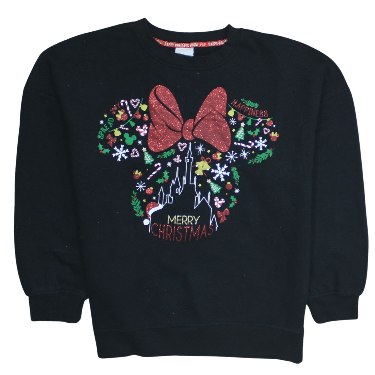 Womens UK Size M Disney Black Pullover Sweatshirt