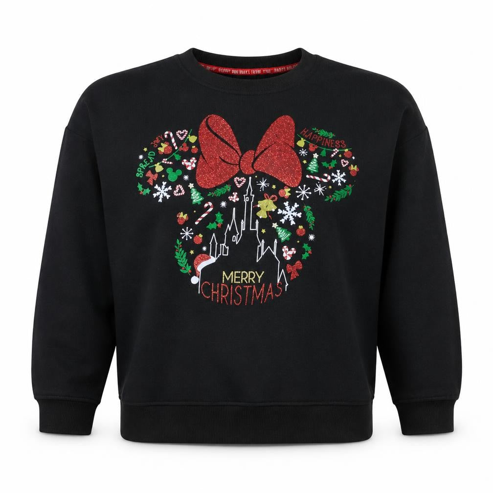 Womens UK Size M Disney Black Pullover Sweatshirt