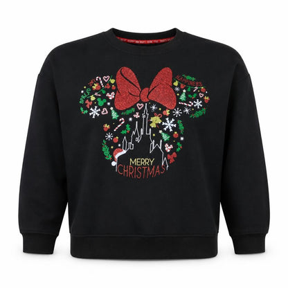 Womens UK Size M Disney Black Pullover Sweatshirt