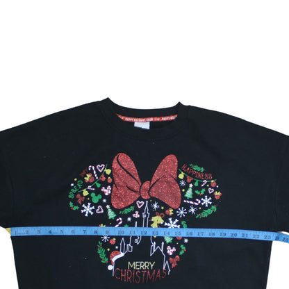 Womens UK Size M Disney Black Pullover Sweatshirt