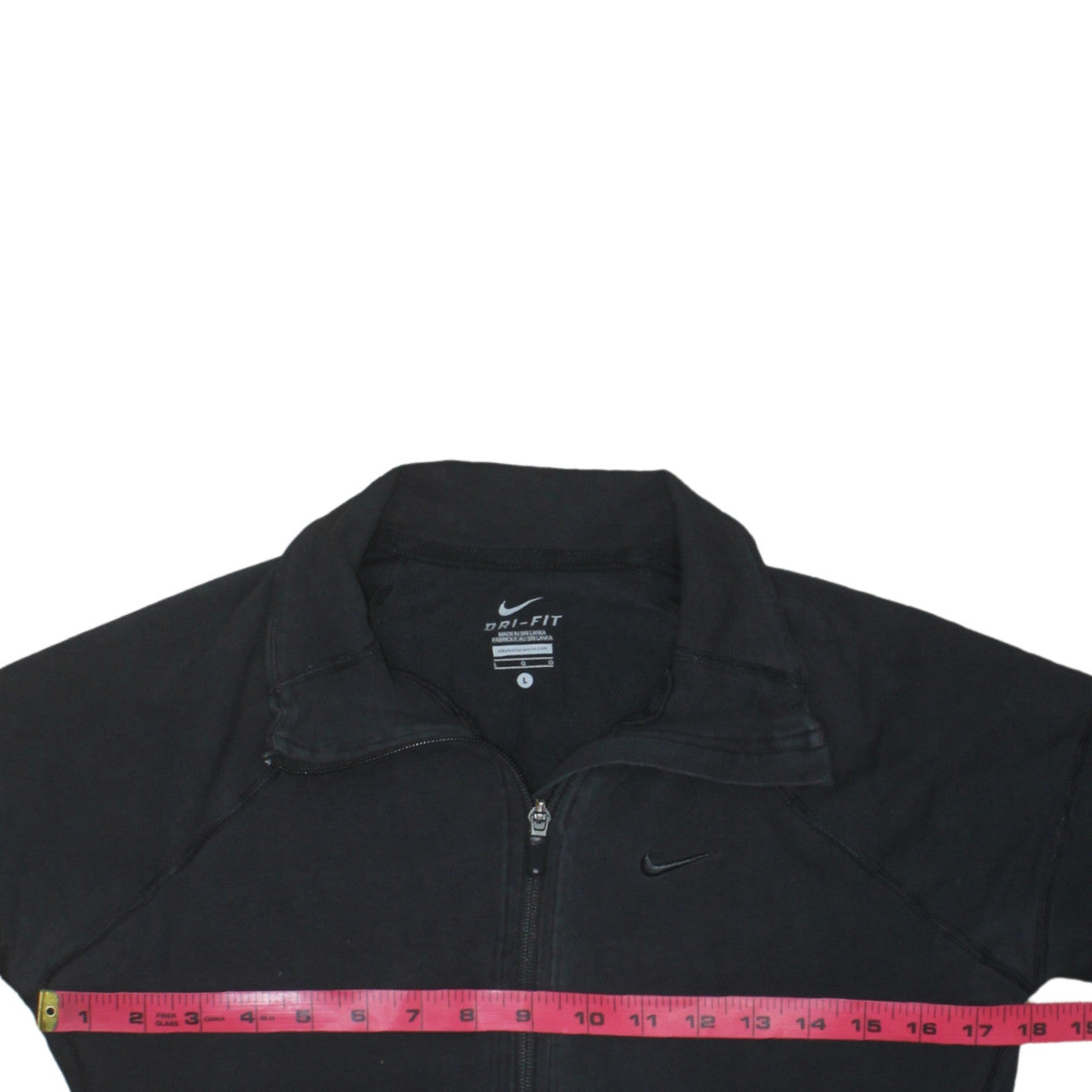 Womens UK Size L Nike Black Full Zip Sweatshirt