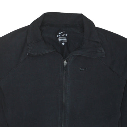Womens UK Size L Nike Black Full Zip Sweatshirt