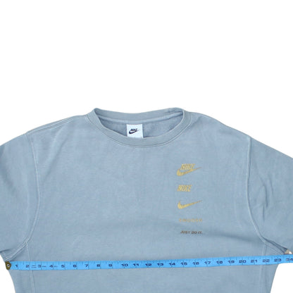 Mens UK Size S Nike Grey Pullover Sweatshirt