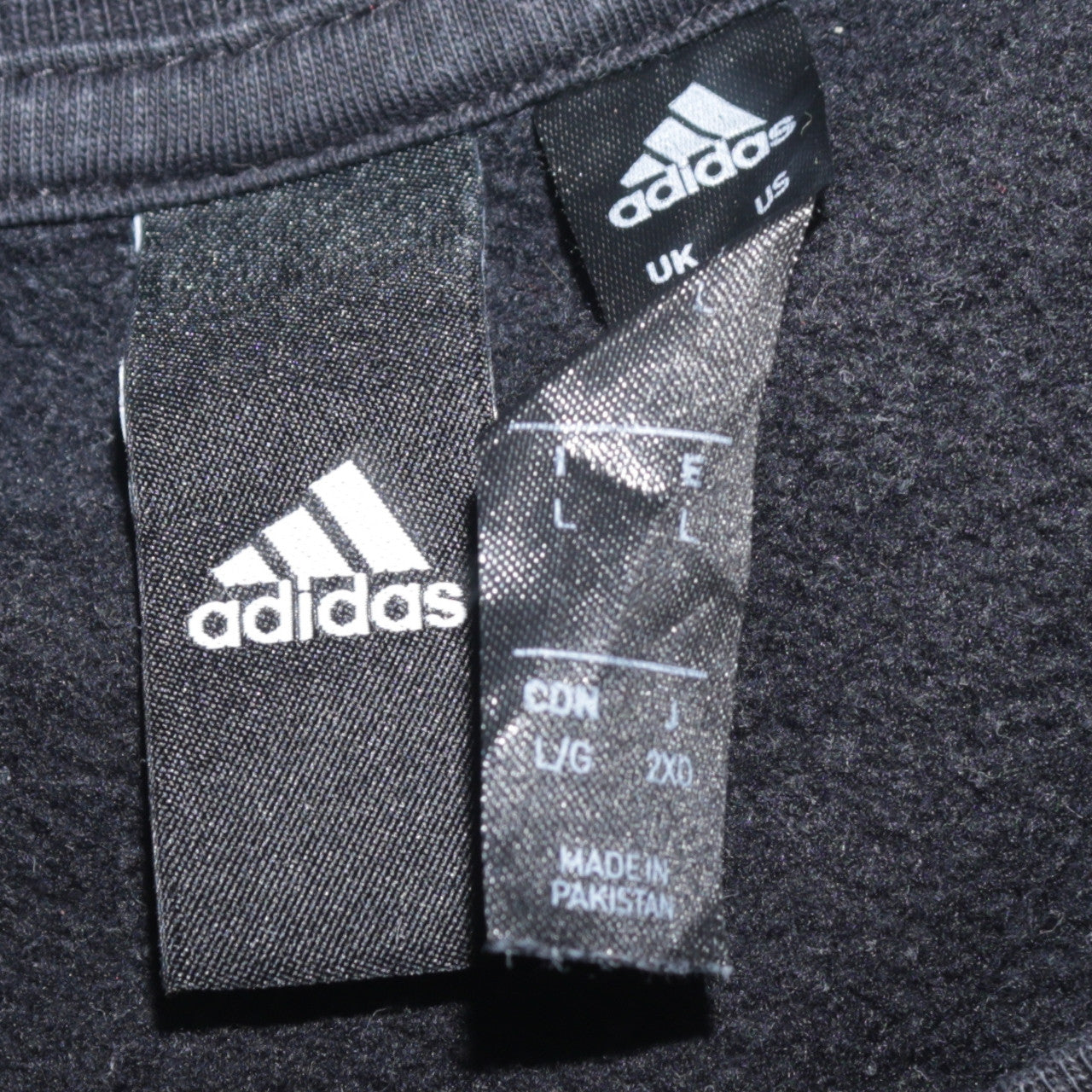 Mens UK Size L adidas Black Pullover Sweatshirt