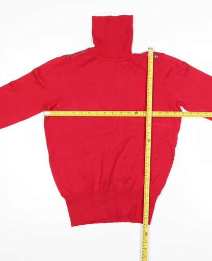 Womens UK Size 12 Wallis Red Pullover Jumper