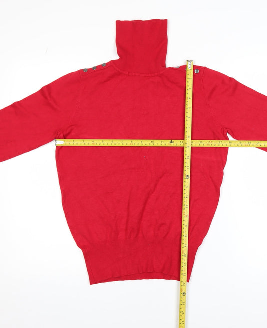 Womens UK Size 12 Wallis Red Pullover Jumper