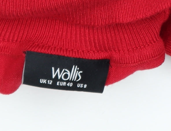 Womens UK Size 12 Wallis Red Pullover Jumper