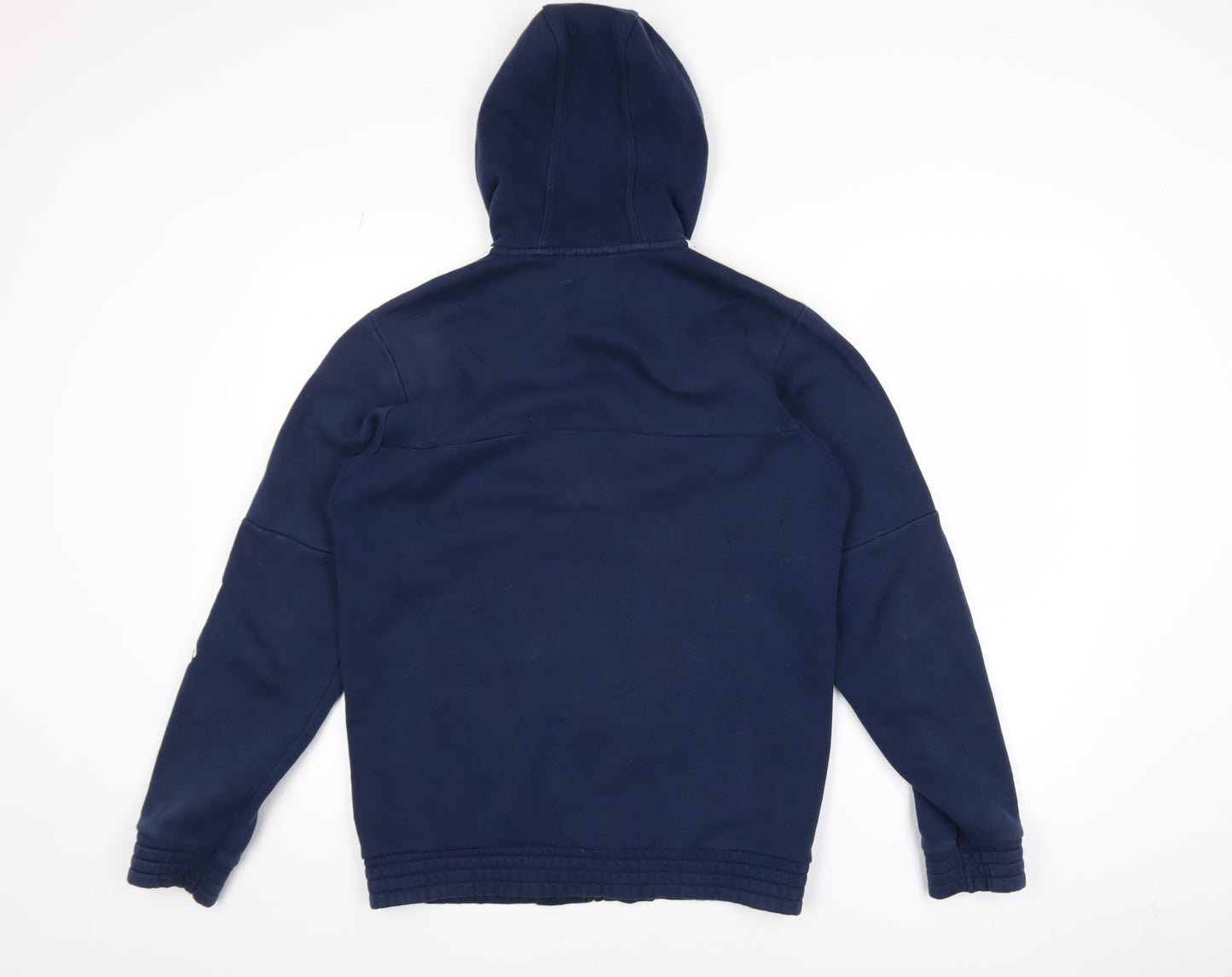 Mens UK Size S adidas Blue Full Zip Hoodie