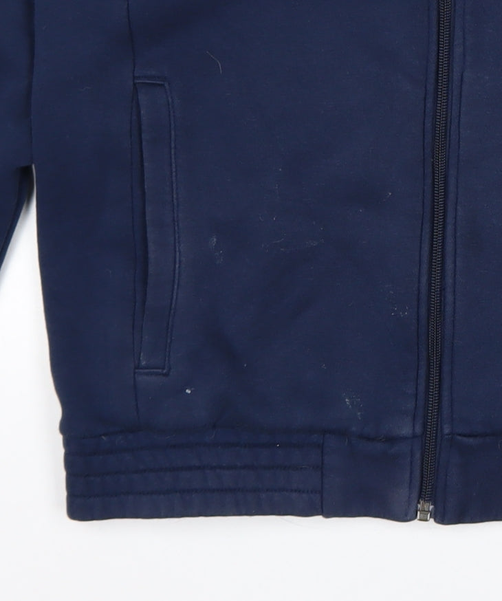 Mens UK Size S adidas Blue Full Zip Hoodie