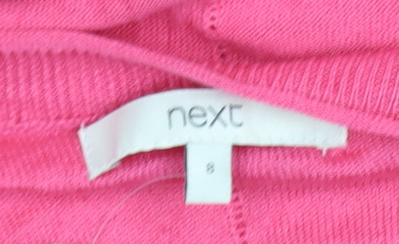 Womens UK Size 8 NEXT Pink Pullover Jumper