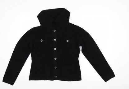 Womens UK Size S Marks and Spencer Black Cardigan Jumper